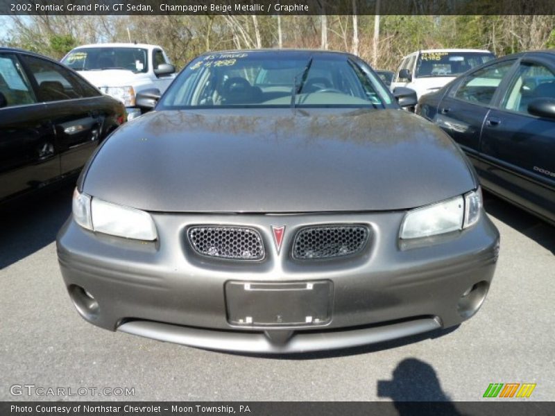 Champagne Beige Metallic / Graphite 2002 Pontiac Grand Prix GT Sedan