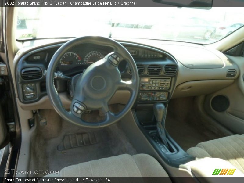 Champagne Beige Metallic / Graphite 2002 Pontiac Grand Prix GT Sedan