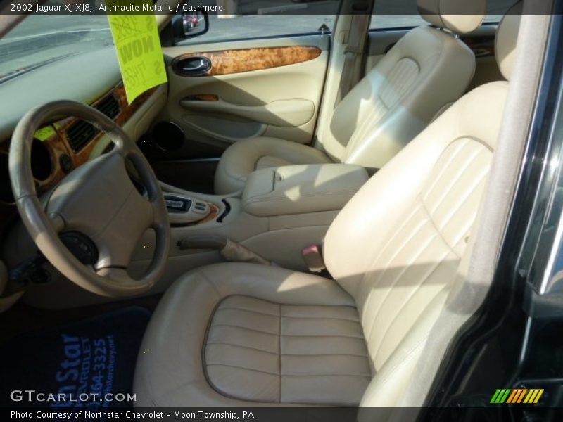 Anthracite Metallic / Cashmere 2002 Jaguar XJ XJ8