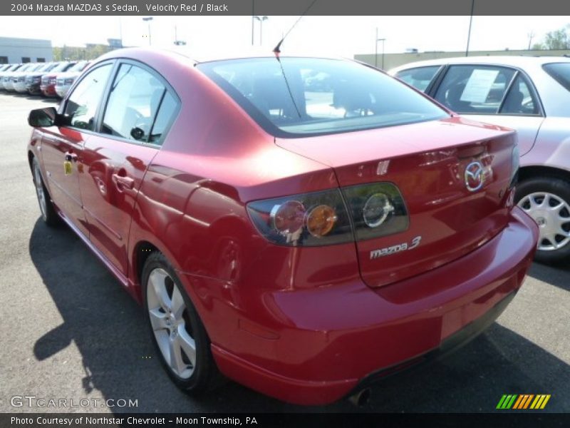 Velocity Red / Black 2004 Mazda MAZDA3 s Sedan