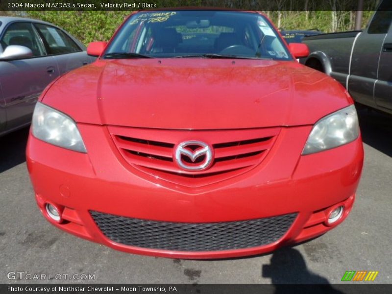 Velocity Red / Black 2004 Mazda MAZDA3 s Sedan