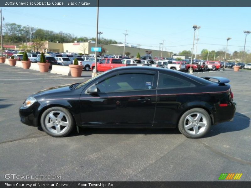 Black / Gray 2009 Chevrolet Cobalt LS Coupe