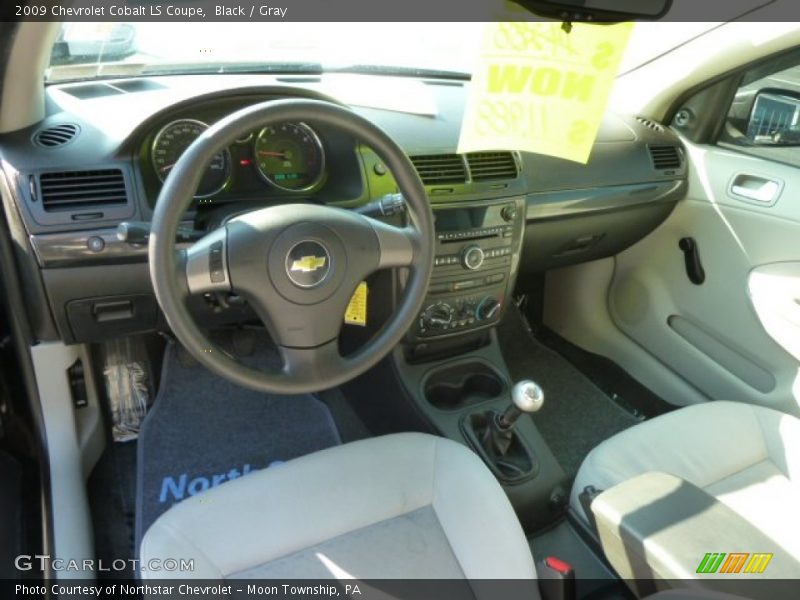 Black / Gray 2009 Chevrolet Cobalt LS Coupe