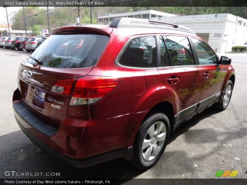Ruby Red Pearl / Off Black 2012 Subaru Outback 2.5i