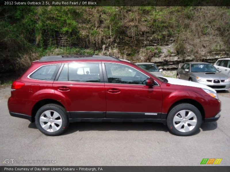 Ruby Red Pearl / Off Black 2012 Subaru Outback 2.5i