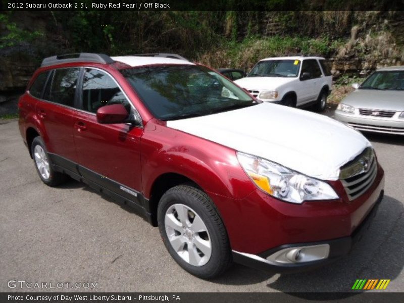 Ruby Red Pearl / Off Black 2012 Subaru Outback 2.5i