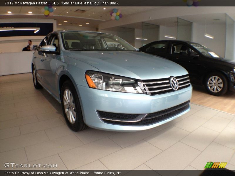 Glacier Blue Metallic / Titan Black 2012 Volkswagen Passat 2.5L S