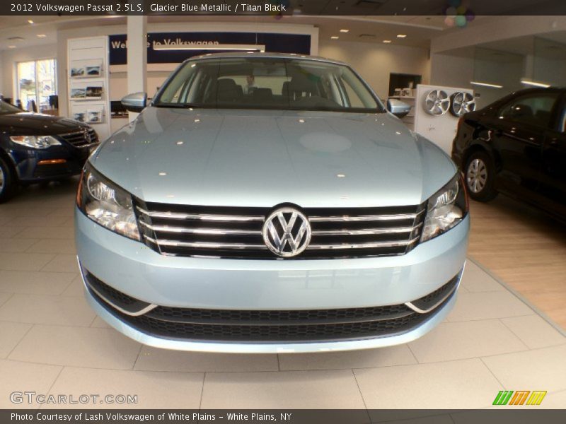 Glacier Blue Metallic / Titan Black 2012 Volkswagen Passat 2.5L S