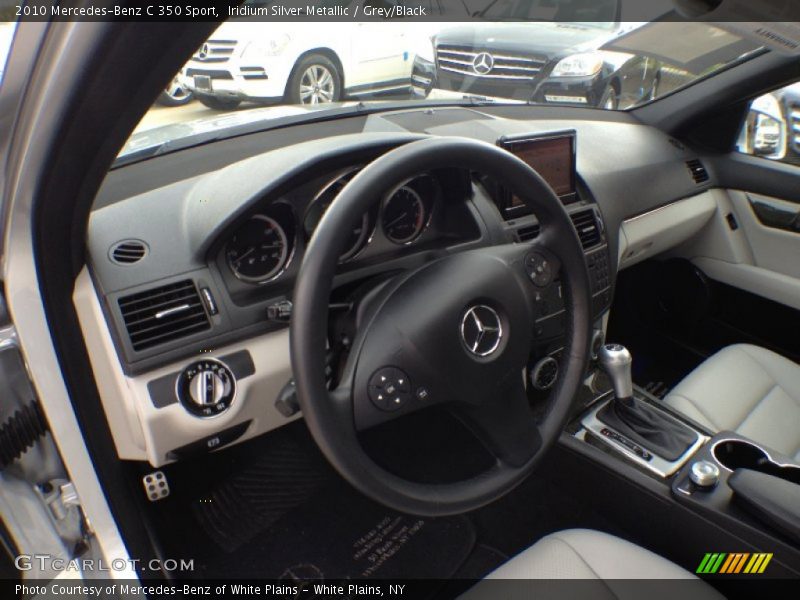 Iridium Silver Metallic / Grey/Black 2010 Mercedes-Benz C 350 Sport
