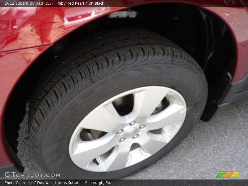 Ruby Red Pearl / Off Black 2012 Subaru Outback 2.5i