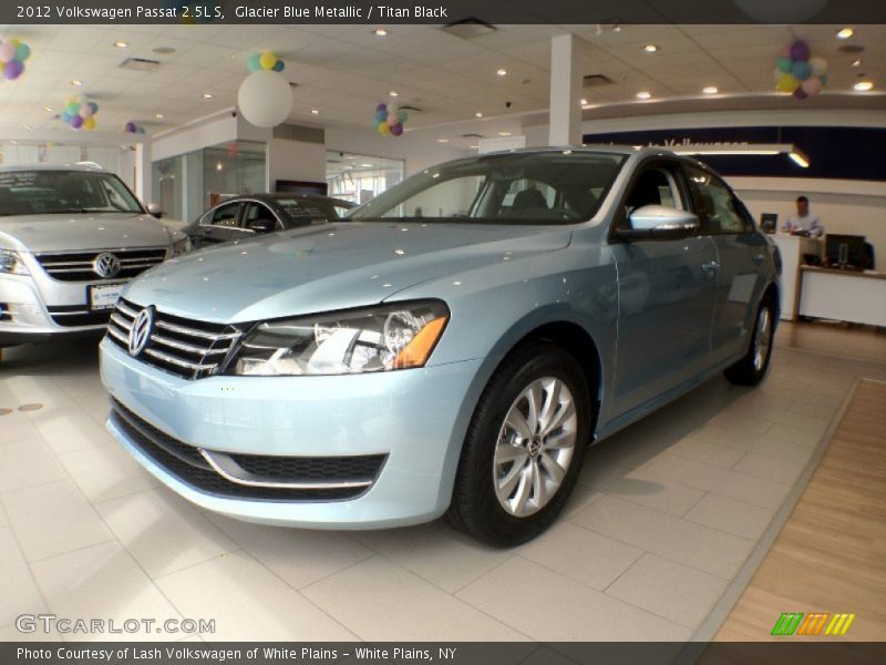 Glacier Blue Metallic / Titan Black 2012 Volkswagen Passat 2.5L S