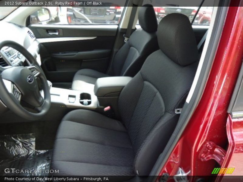 Ruby Red Pearl / Off Black 2012 Subaru Outback 2.5i