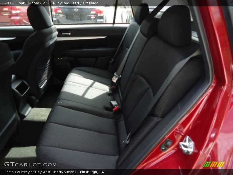 Ruby Red Pearl / Off Black 2012 Subaru Outback 2.5i
