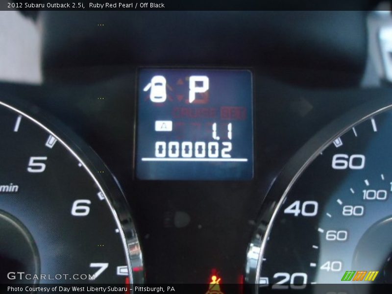 Ruby Red Pearl / Off Black 2012 Subaru Outback 2.5i
