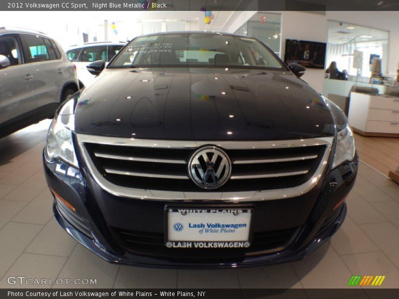 Night Blue Metallic / Black 2012 Volkswagen CC Sport