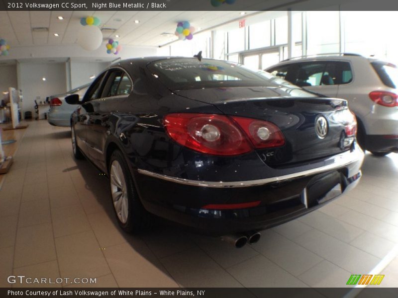 Night Blue Metallic / Black 2012 Volkswagen CC Sport