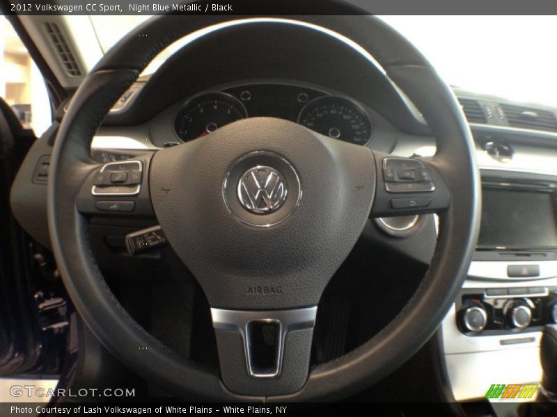 Night Blue Metallic / Black 2012 Volkswagen CC Sport