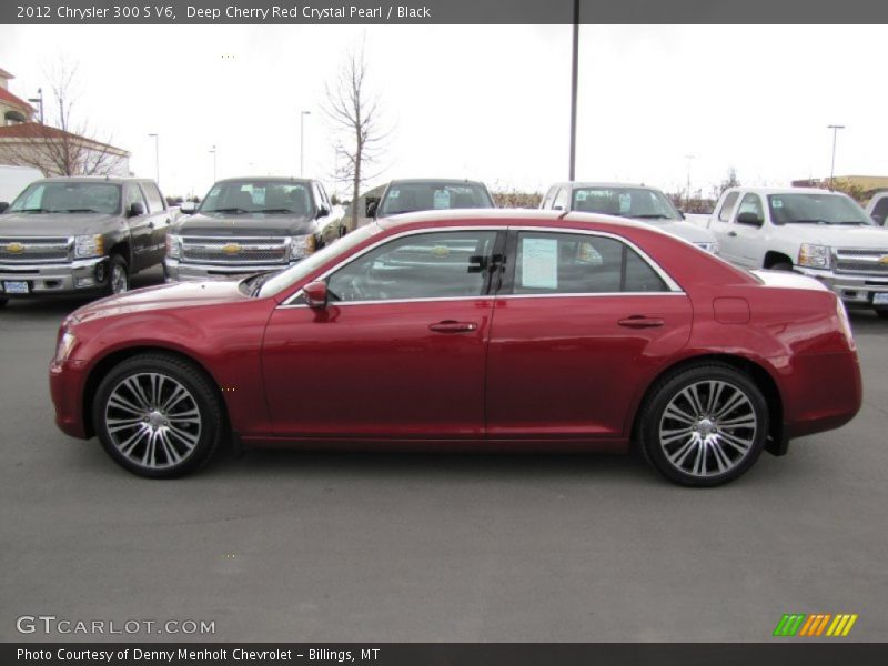 Deep Cherry Red Crystal Pearl / Black 2012 Chrysler 300 S V6