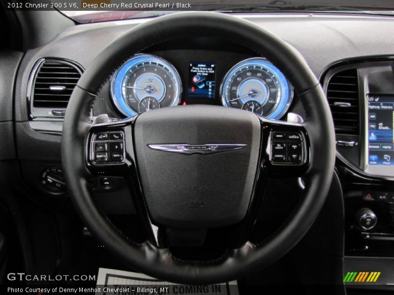 Deep Cherry Red Crystal Pearl / Black 2012 Chrysler 300 S V6