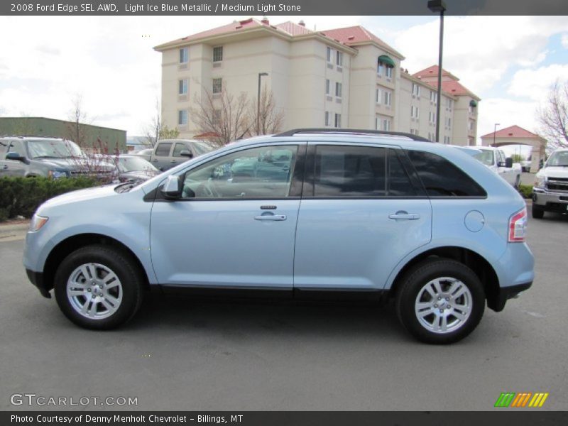 Light Ice Blue Metallic / Medium Light Stone 2008 Ford Edge SEL AWD