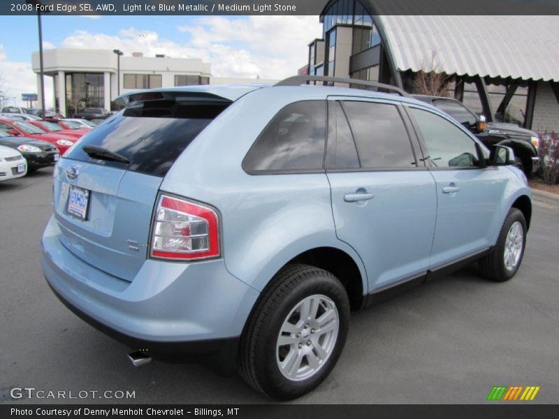 Light Ice Blue Metallic / Medium Light Stone 2008 Ford Edge SEL AWD