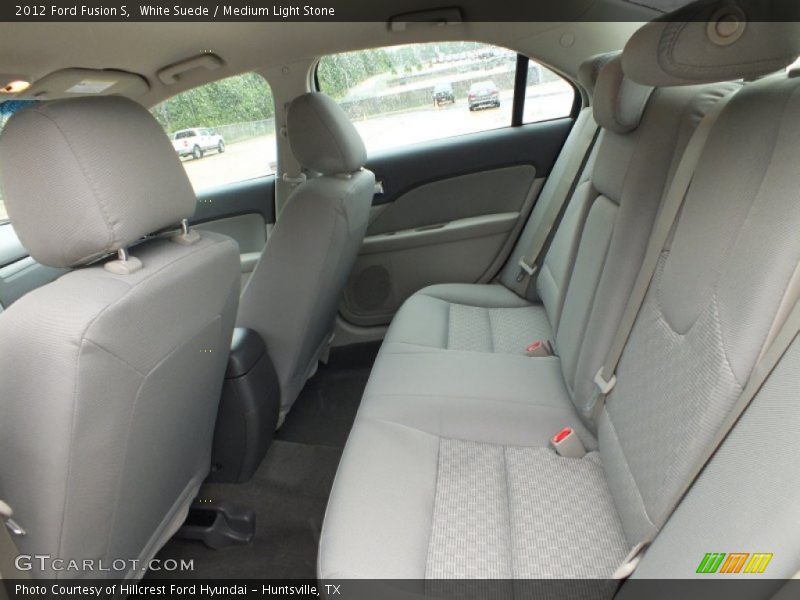 White Suede / Medium Light Stone 2012 Ford Fusion S