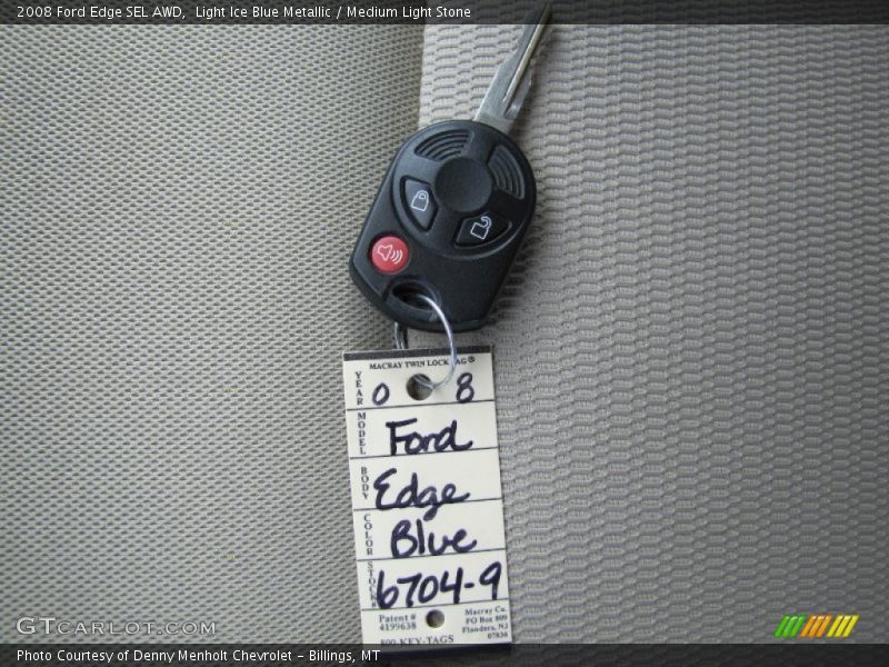 Light Ice Blue Metallic / Medium Light Stone 2008 Ford Edge SEL AWD
