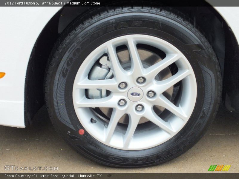White Suede / Medium Light Stone 2012 Ford Fusion S