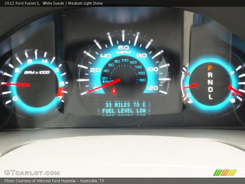 White Suede / Medium Light Stone 2012 Ford Fusion S