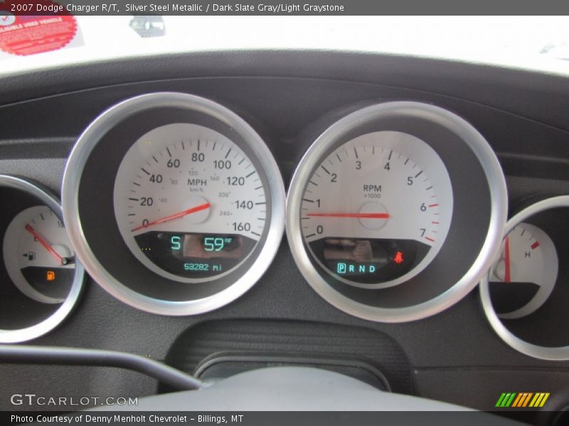 Silver Steel Metallic / Dark Slate Gray/Light Graystone 2007 Dodge Charger R/T