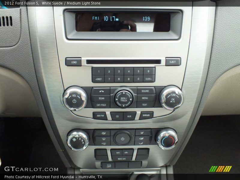 White Suede / Medium Light Stone 2012 Ford Fusion S