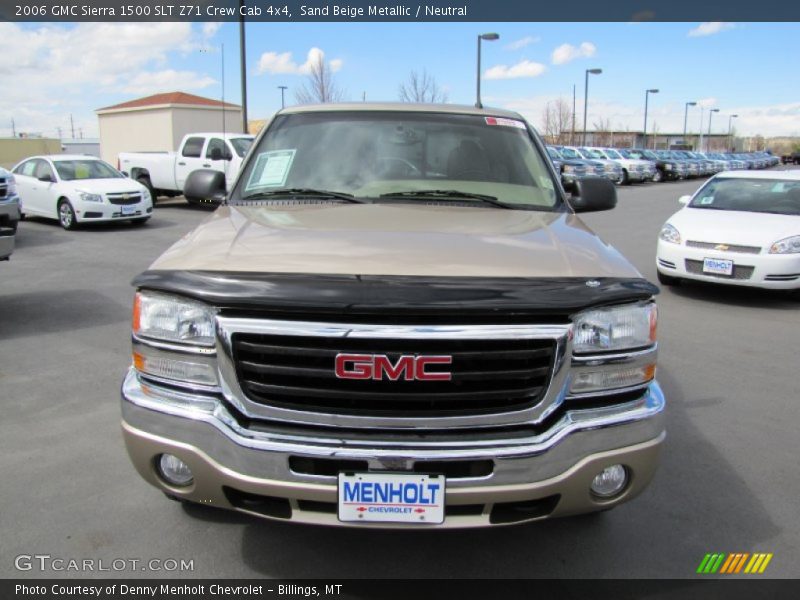 Sand Beige Metallic / Neutral 2006 GMC Sierra 1500 SLT Z71 Crew Cab 4x4