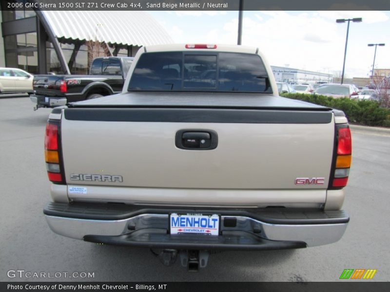 Sand Beige Metallic / Neutral 2006 GMC Sierra 1500 SLT Z71 Crew Cab 4x4