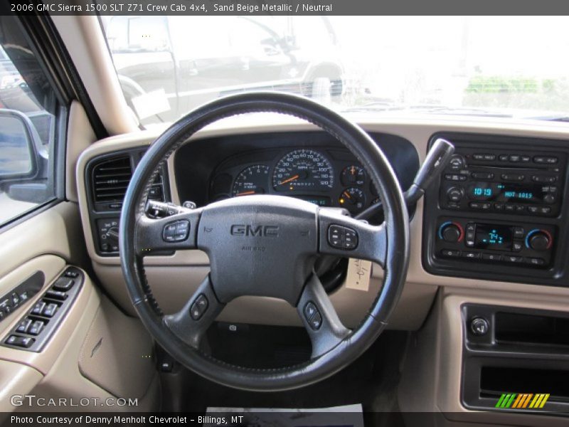 Sand Beige Metallic / Neutral 2006 GMC Sierra 1500 SLT Z71 Crew Cab 4x4