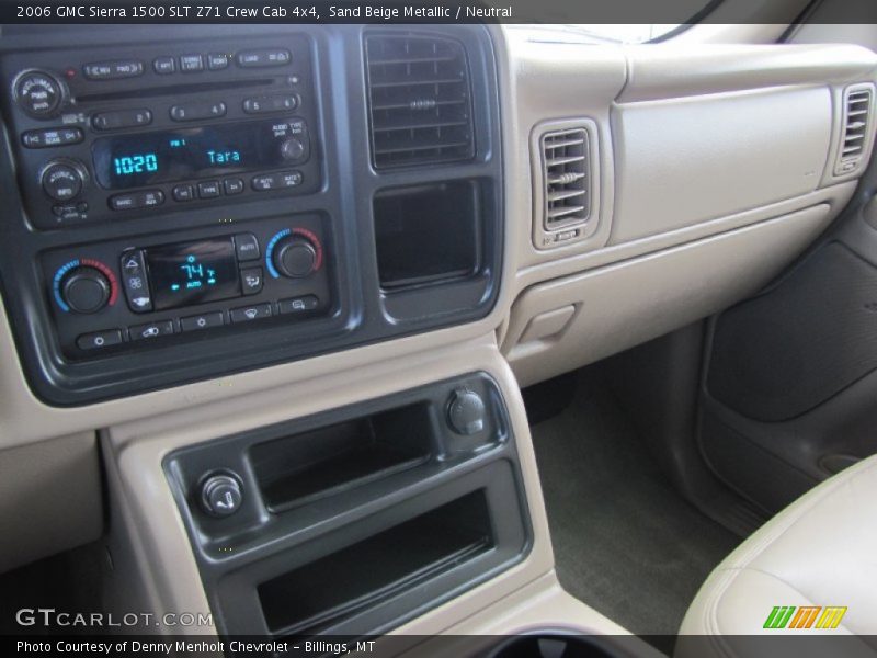 Sand Beige Metallic / Neutral 2006 GMC Sierra 1500 SLT Z71 Crew Cab 4x4