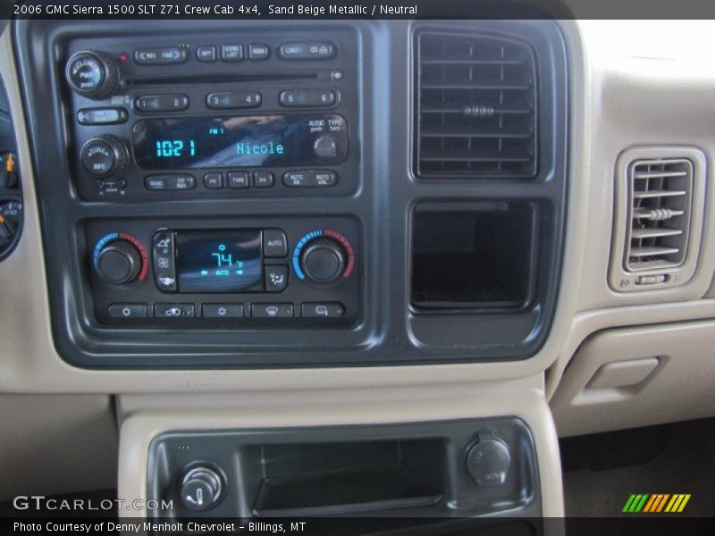Sand Beige Metallic / Neutral 2006 GMC Sierra 1500 SLT Z71 Crew Cab 4x4