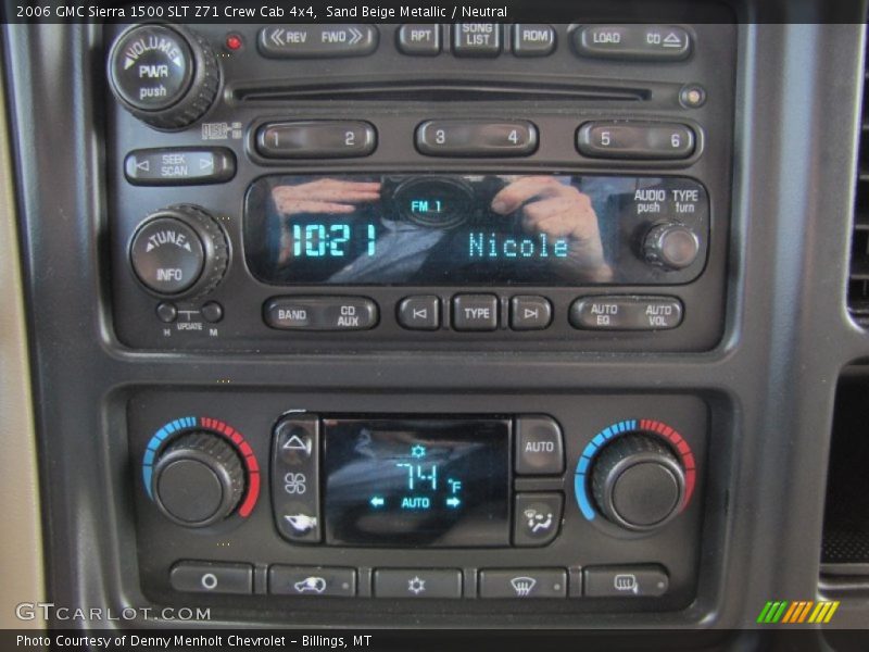 Sand Beige Metallic / Neutral 2006 GMC Sierra 1500 SLT Z71 Crew Cab 4x4