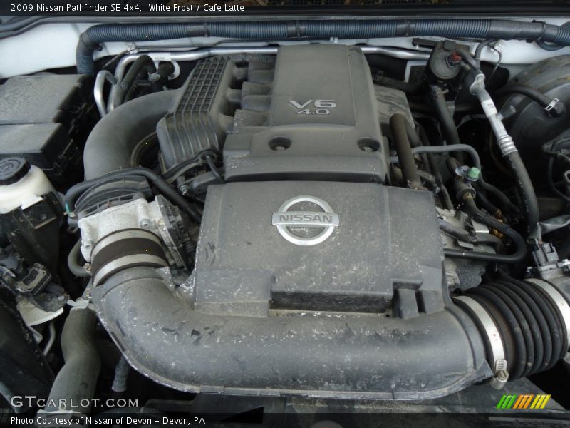 White Frost / Cafe Latte 2009 Nissan Pathfinder SE 4x4