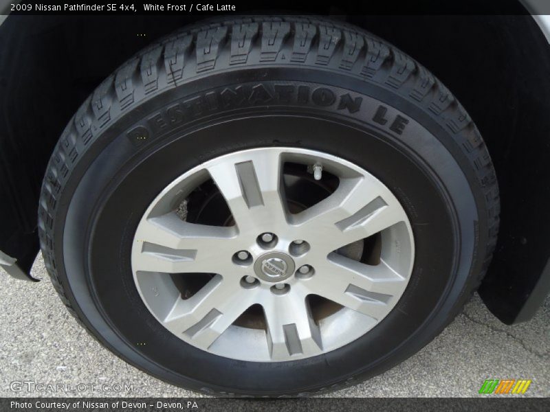 White Frost / Cafe Latte 2009 Nissan Pathfinder SE 4x4