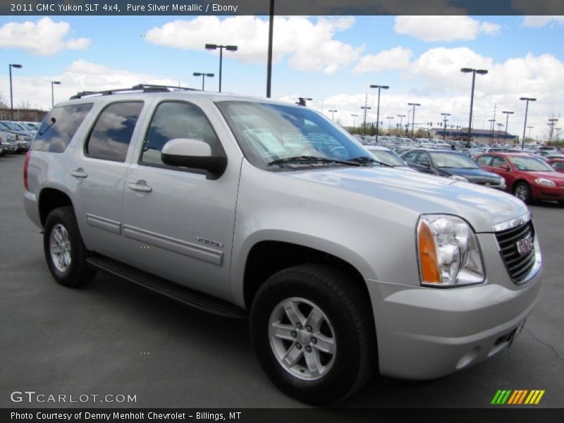 Pure Silver Metallic / Ebony 2011 GMC Yukon SLT 4x4