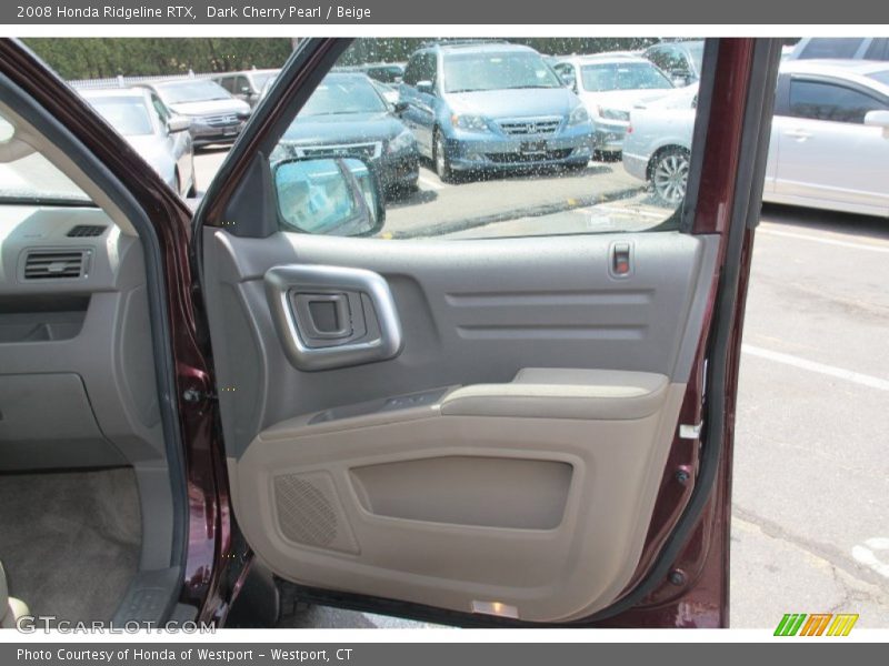 Dark Cherry Pearl / Beige 2008 Honda Ridgeline RTX