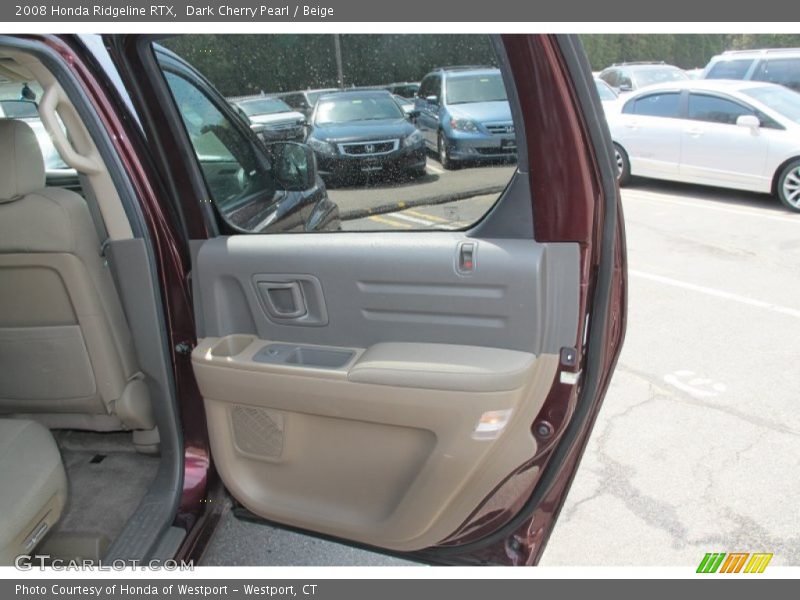Dark Cherry Pearl / Beige 2008 Honda Ridgeline RTX