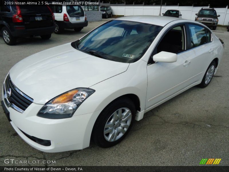 Winter Frost Pearl / Charcoal 2009 Nissan Altima 2.5 SL