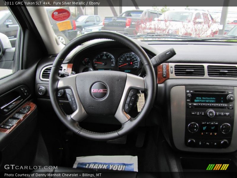 Pure Silver Metallic / Ebony 2011 GMC Yukon SLT 4x4