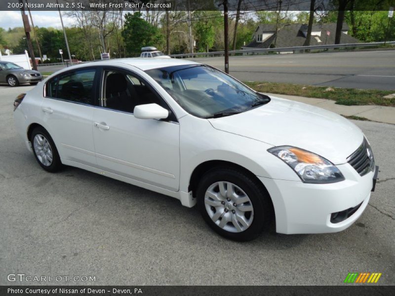 Winter Frost Pearl / Charcoal 2009 Nissan Altima 2.5 SL