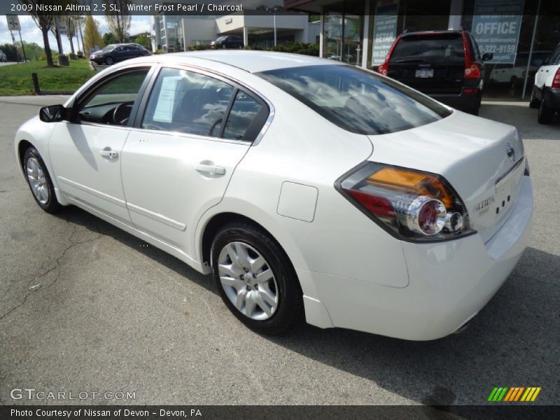 Winter Frost Pearl / Charcoal 2009 Nissan Altima 2.5 SL