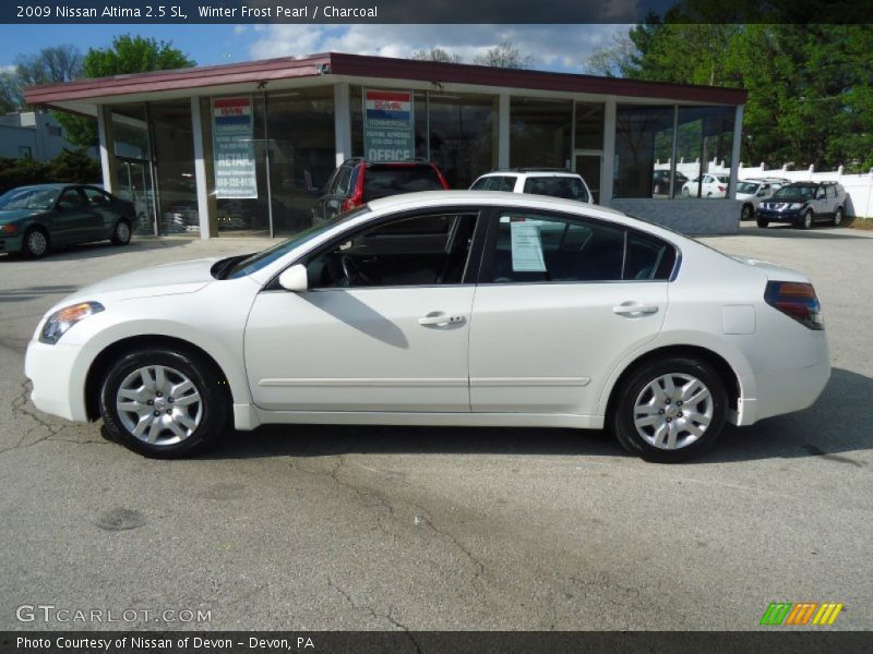 Winter Frost Pearl / Charcoal 2009 Nissan Altima 2.5 SL