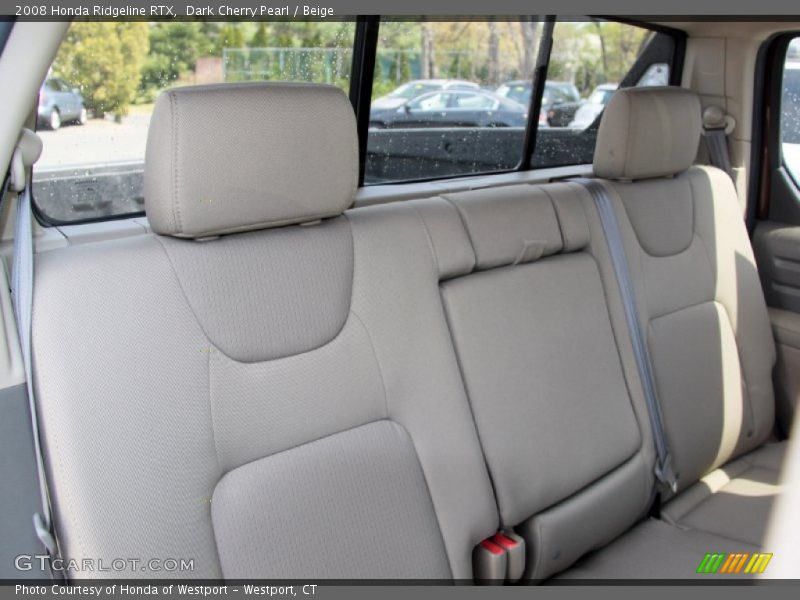 Dark Cherry Pearl / Beige 2008 Honda Ridgeline RTX