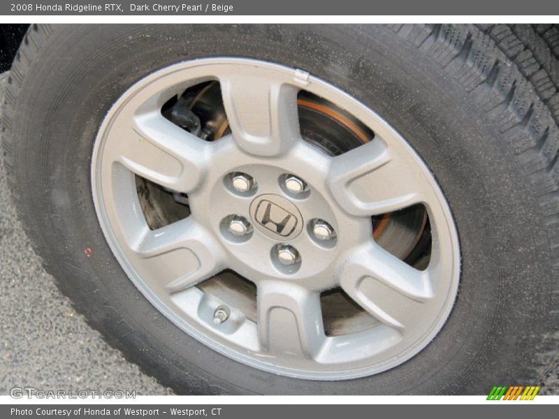 Dark Cherry Pearl / Beige 2008 Honda Ridgeline RTX