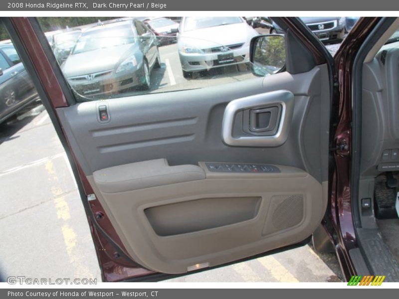 Dark Cherry Pearl / Beige 2008 Honda Ridgeline RTX